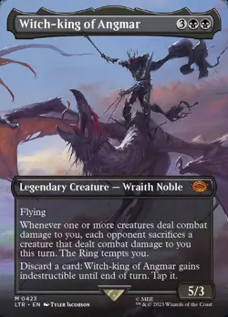 Witch-king of Angmar ** Borderless ** #423 - Lord of the Rings - NM MTG - Image 1