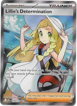 Pokemon TCG Mega Evolution Lillie’s Determination Full Art Trainer Card 169/132 - Image 1