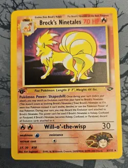 Pokemon 2000 Brocks Ninetales Holo Gym Challenge 3/132 1st Edition NM - Image 1