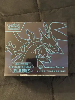 Pokemon TCG Phantasmal Flames Pokemon Center Exclusive ETB Elite Trainer Box - Image 1