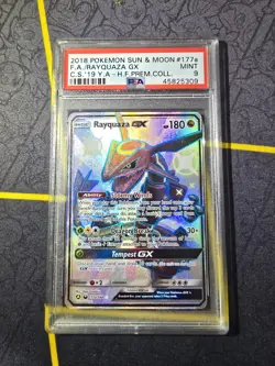 Rayquaza GX PSA 9 - 177a/168 - Full Art Promo - Hidden Fates - Pokemon - Image 1