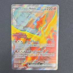 Pokemon TCG Team Rocket's Moltres ex 208/182 Destined Rivals UR Holo FA ENG - Image 1