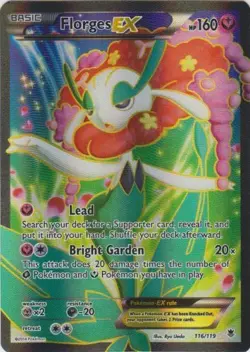 Heavily Played Florges-EX - 116/119 - Full Art Pokemon Phantom Forces - Image 1
