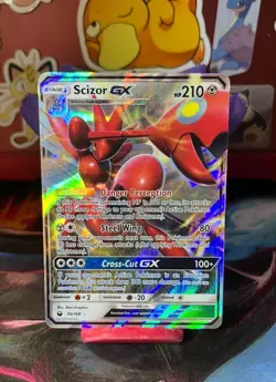 Scizor GX 90/168 Sm-Celestial Storm Holo Ultra Rare 5ban Graphics Pokemon TCG - Image 1