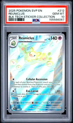 Pokemon Reuniclus 212 Black Star Promo PSA 10 GEM MINT - Image 1