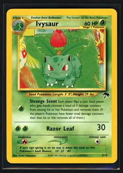 Pokemon TCG Ivysaur 5/18 Southern Islands 2001 Promo WOTC LP+ - Image 1