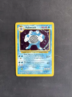 Pokemon TCG Poliwrath Base Set 13/102 Holo Unlimited Holo Rare 1999 WOTC VINTAGE - Image 1