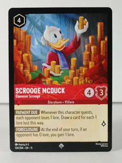 Scrooge McDuck - Ebenezer Scrooge - Super Rare - Winterspell #124 - LORCANA -C - Image 1