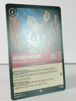 Scrooge McDuck - Ebenezer Scrooge - Super Rare - Winterspell #124 - LORCANA -C - Image 2