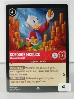 Scrooge McDuck - Ebenezer Scrooge - Super Rare - Winterspell #124 - LORCANA -C - Image 5