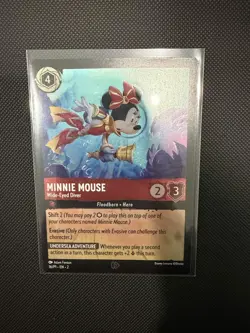 Disney Lorcana Minnie Mouse Wide-Eyed Diver PROMO - Cold Foil - 16/P1 - Image 1