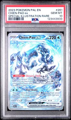 PSA 10 Chien-Pao SIR Paldea Evolved 261/193 GEM MINT Graded Pokemon Card - Image 1