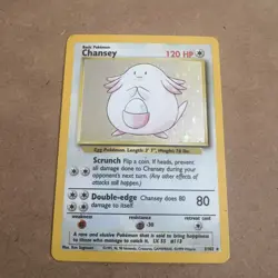 Chansey - 3/102 - Pokemon Base Set Unlimited Holo Rare Card WOTC MP Vintage - Image 1