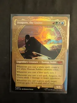 Aragorn, the Uniter M 0317 Showcase Foil MTG LOTR - Image 3