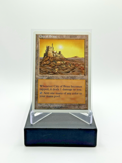 Wizards City of Brass Land MTG Core Set 5th Edition Rare Regular 1997 - Image 1