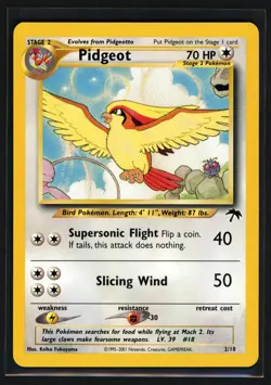 Pokemon TCG Pidgeot 2/18 Southern Islands 2001 Promo WOTC LP+ - Image 1