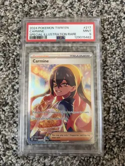 2024 Pokemon Twilight Masquerade Carmine Special Illustration Rare PSA 9 MINT - Image 1