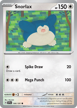 Snorlax 144/191 C Surging Sparks Reverse Holo NM/M Pokemon - Image 4