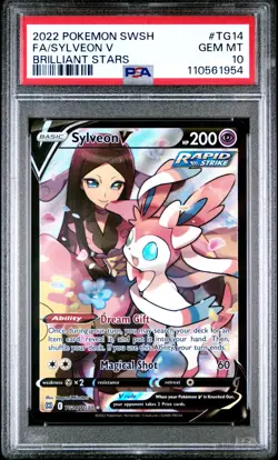 PSA 10 Sylveon V - TG14/TG30 - Trainer Gallery - Brilliant Stars - Pokemon - Image 1