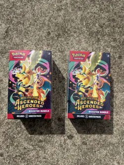 Pokemon Mega Evolution Ascended Heroes Booster Bundle Sealed New RTS 2 Boxes - Image 1