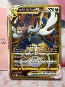 Pokemon TCG Hisuian Samurott VSTAR 209/189 Gold Secret Rare Holo NM - Image 1