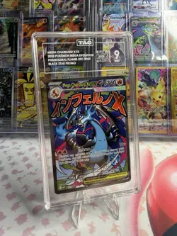 POKEMON MEGA CHARIZARD EX BLACK STAR PROMO MEP. 023 TAG GRADE 9 - Image 1