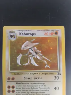 LP HOLO Pokemon Kabutops 9/62 Fossil Set Holo Unlimited - Image 4