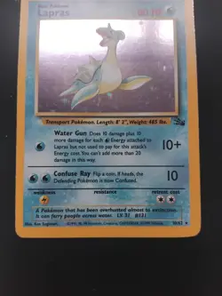 LP Pokemon TCG Lapras 10/62 Holo Rare Fossil - Image 4