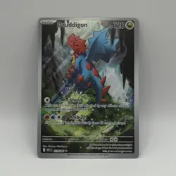 Druddigon 2025 Pokemon TCG 151/086 Sv: White Flare Illustration Rare Holo EN FA - Image 1