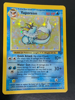 1999 Vaporeon 12/64 Jungle Pokemon Vintage Holo - Image 2