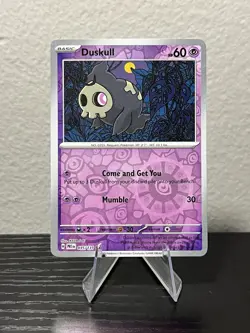 Pokemon Duskull 035/131 Sv Prismatic Evolutions Master Ball Pattern Holo 60 HP - Image 1