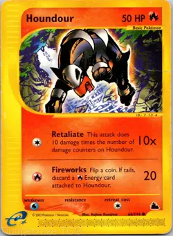 Houndour 66/144 Common Skyridge Pokemon HP - Image 1