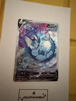 🔥 Vaporeon V SWSH181 Holo Rare Promo Sword & Shield Promo Pokemon Near Mint - Image 3