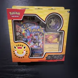 Pokemon TCG 2026 Pokemon Day Sealed Box Pikachu Promo Coin Boosters Anniversary - Image 1