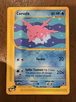 Pokemon TCG Corsola Expedition 102/165 Regular Card - Image 1