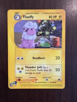 Pokemon TCG Flaaffy Expedition 77/165 Card MP - Image 1