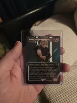 MTG Final Fantasy Cloud, Midgar Mercenary Borderless Surge Foil - Image 1