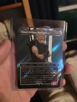 MTG Final Fantasy Cloud, Midgar Mercenary Borderless Surge Foil - Image 3