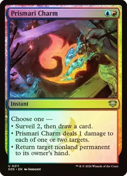 NM Foil Prismari Charm, MTG, Secrets of Strixhaven, Magic the Gathering, 211 - Image 1