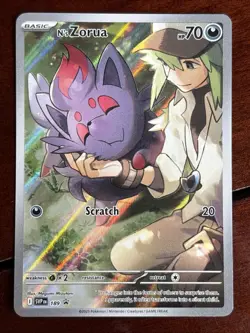 Pokemon Scarlet & Violet Promo N’s Zorua 189 Black Star Holo - Image 1