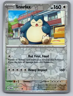 Snorlax 136/167 Uncommon Twilight Masquerade Pokemon Reverse Holo Near Mint - Image 1