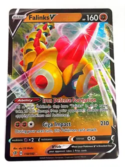 Falinks V 110/192 Swsh02: Rebel Clash Holo - NM - Pokemon TCG - Image 1