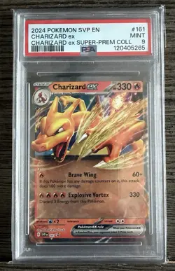 2024 POKEMON SVP EN-SV BLACK STAR PROMO #161 CHARIZARD EX PSA 9 - Image 1