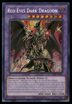 Red-Eyes Dark Dragoon (Secret Rare) RA02-EN021 Secret Rare Yu-Gi-Oh Near Mint - Image 1