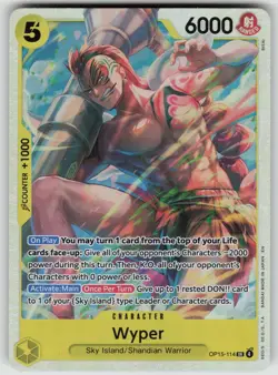 Wyper OP15-114 Super Rare Adventure on Kami's Island One Piece Foil NM - Image 1