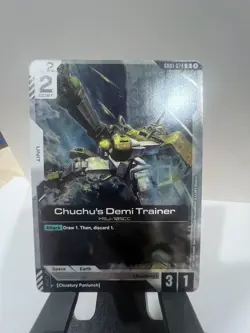 Gundam Card Game GD01-074 Chuchus Demi Trainer R Foil Card Newtype Rising Rare - Image 1