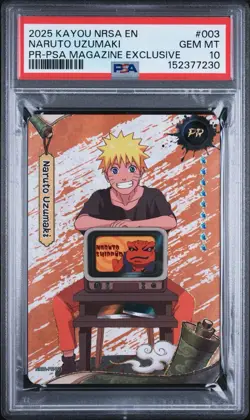 Kayou Naruto Uzumaki #003 2025 PSA Magazine Exclusive Promo Card - PSA 10 - Image 2