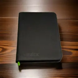 Vault X Black Collectible Card Game 9-Pocket Binder Album Green Zipper - Image 1