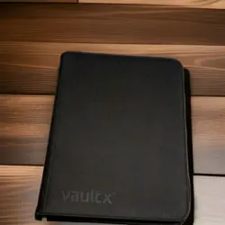 Vault X Black Collectible Card Game 9-Pocket Binder Album Green Zipper - Image 2