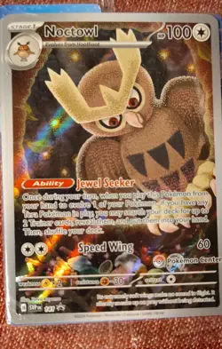 Noctowl 141 Sv: Scarlet & Violet Promo Cards Holo (Pokemon center stamped) - Image 1